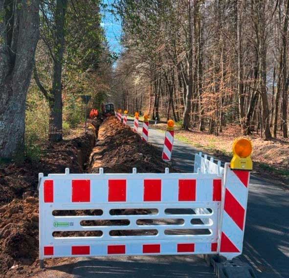 Glasfaser-Verlegung-Wald